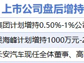 8月11日增减持汇总：长安汽车等3股增持 立新能源等25股减持（表）